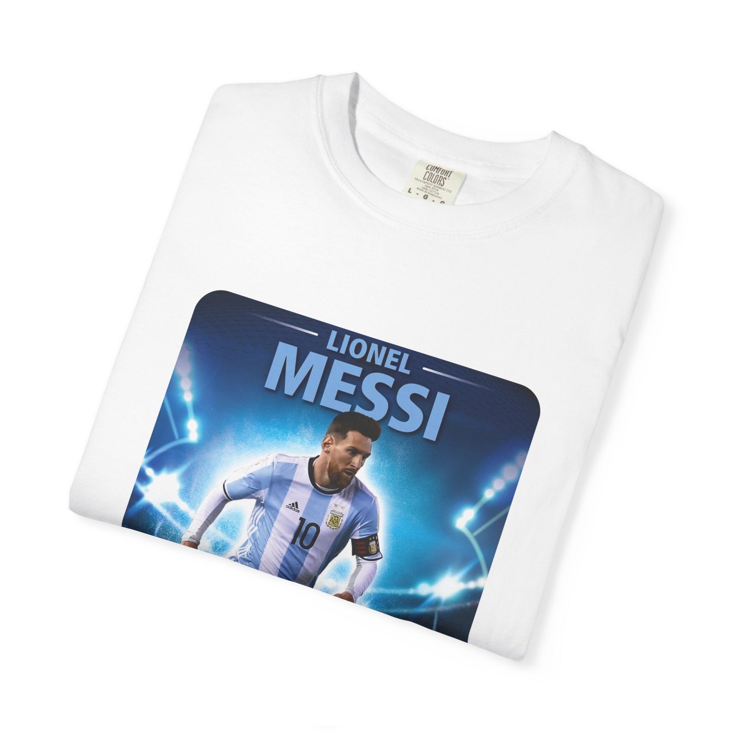 Lionel Messi Champion T-Shirt, Unisex Sports Tee, Soccer Fan Gift, Garment-Dyed Shirt, World Cup Celebration Apparel