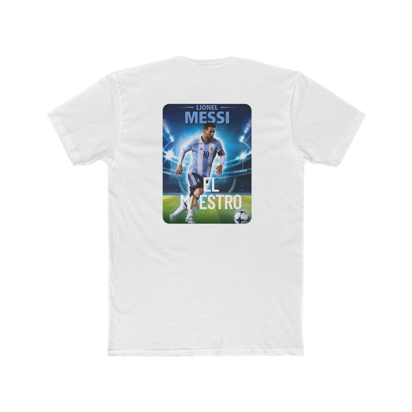 Argentina Champion Unisex Cotton Crew Tee, Soccer Fan Shirt, Messi Tribute T-Shirt, Sports Apparel, World Cup Gift