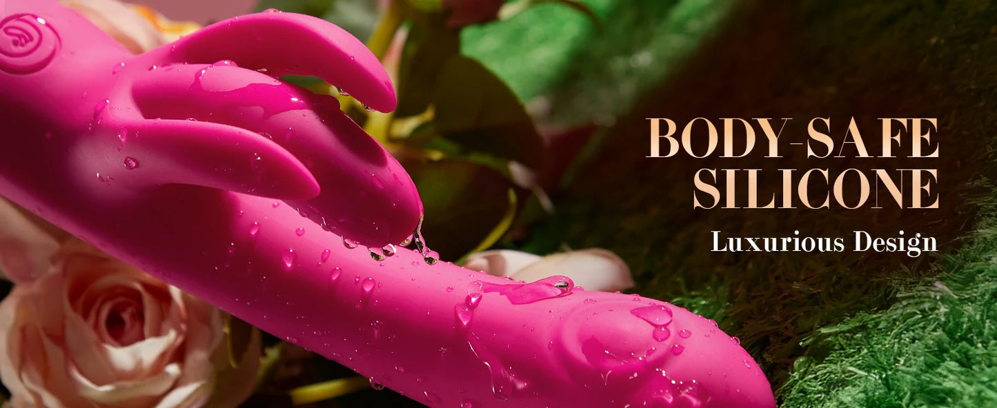 30 Modes G Spot Vibrator Rabbit Sex Toy for Women Clitoral Stimulator Female Vibrators Dildo 10 Flapping Vibrating Adult Sex Toy