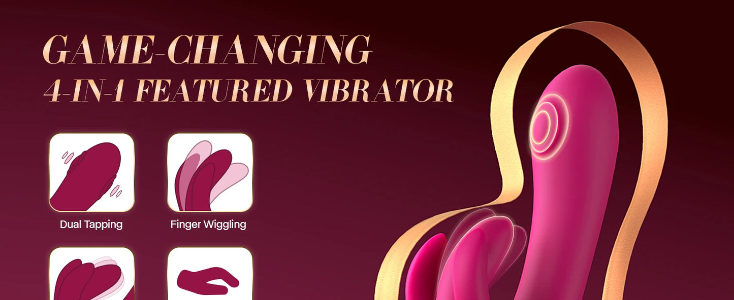 30 Modes G Spot Vibrator Rabbit Sex Toy for Women Clitoral Stimulator Female Vibrators Dildo 10 Flapping Vibrating Adult Sex Toy