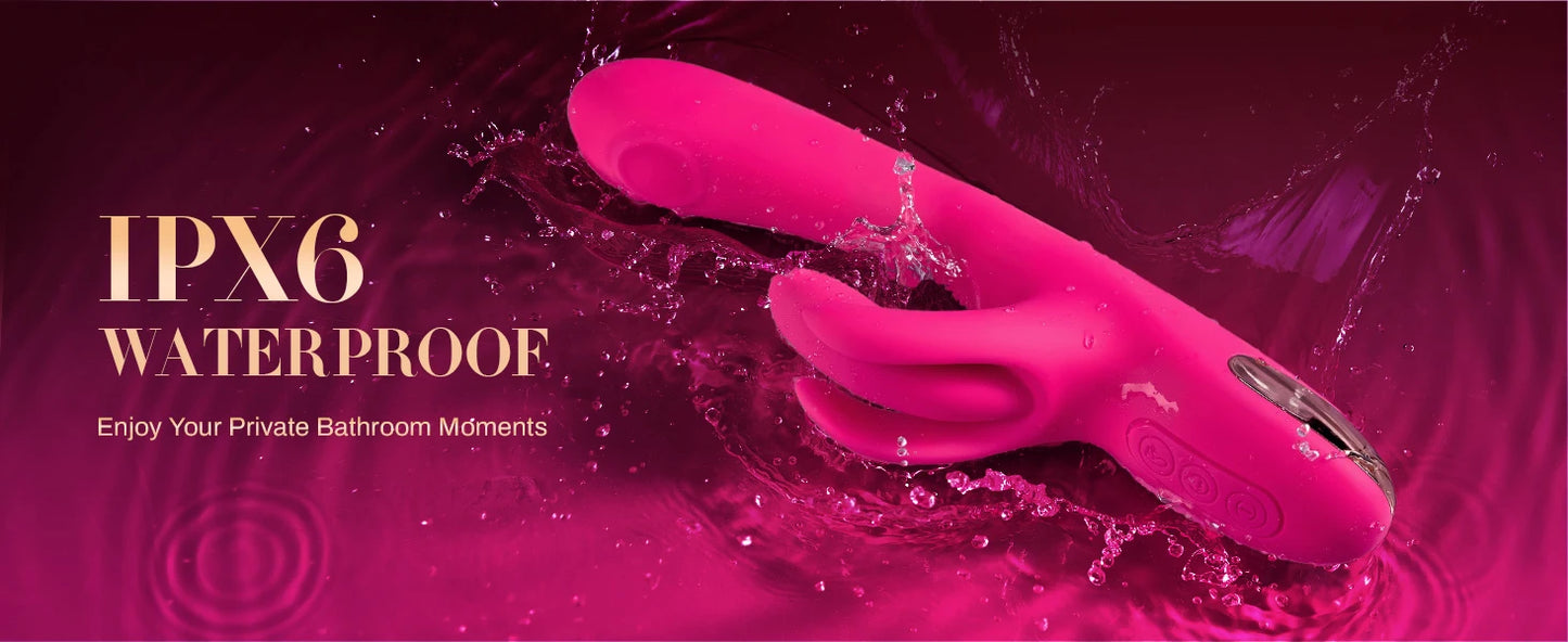 30 Modes G Spot Vibrator Rabbit Sex Toy for Women Clitoral Stimulator Female Vibrators Dildo 10 Flapping Vibrating Adult Sex Toy