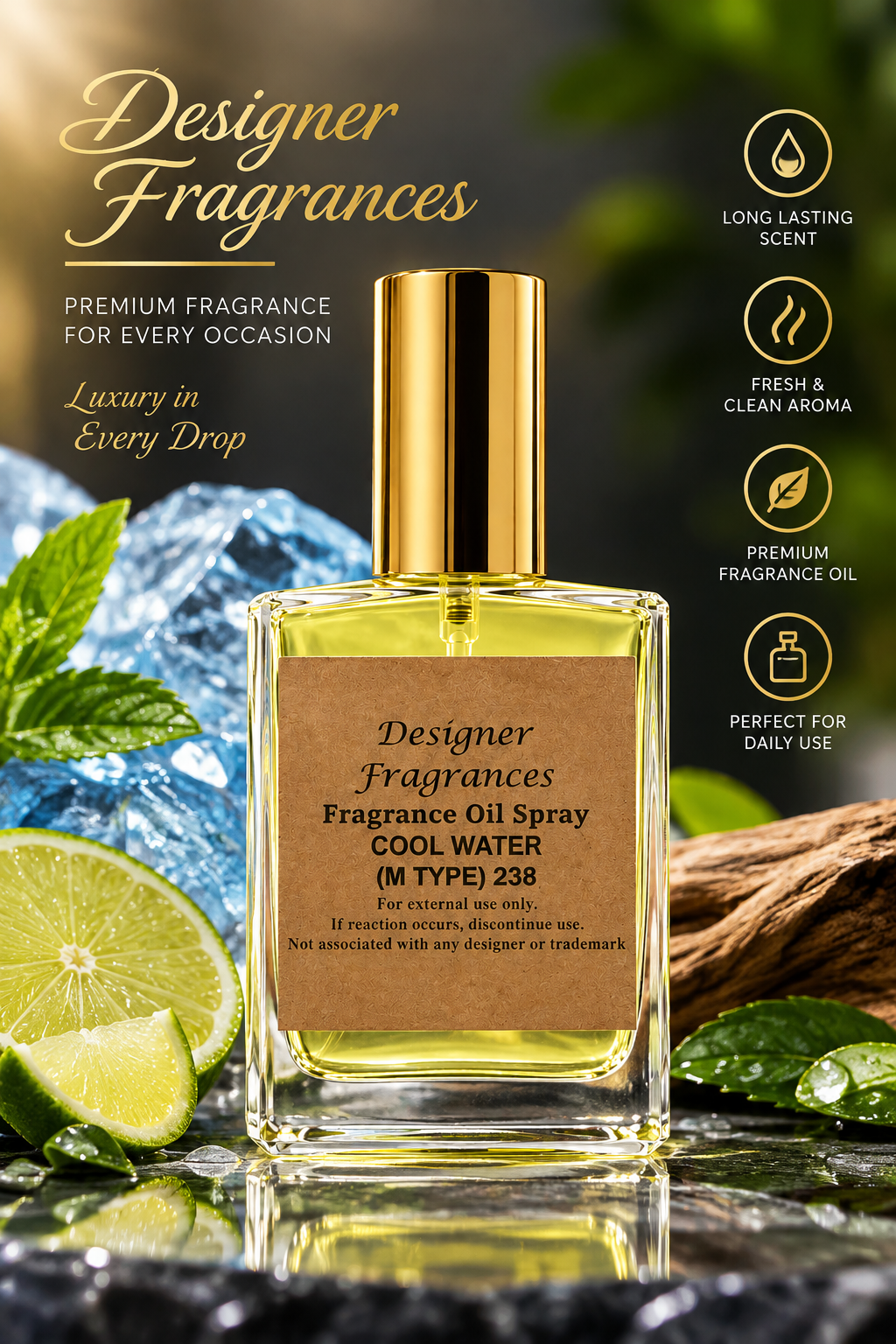Cool Water Oil Perfume
