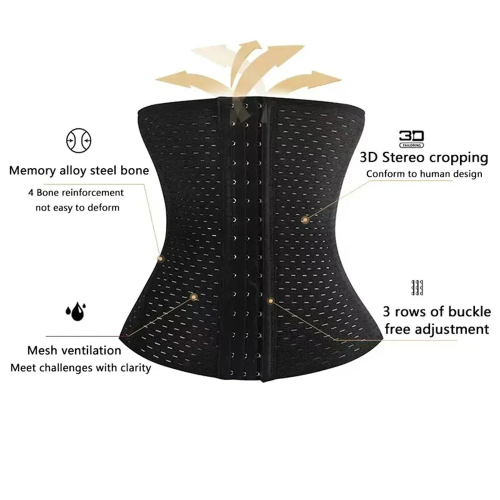 Women Body Shapewear Tummy Slimming Black Belly Band