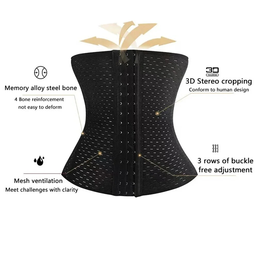 Women Body Shapewear Tummy Slimming Black Belly Band