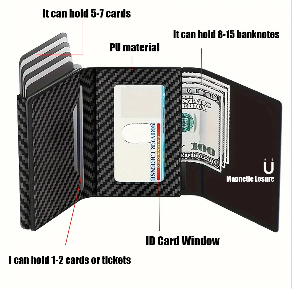 2024 New Men's Business Wallet Multi-card slot magnetic enclosure (Unisex wallet)
