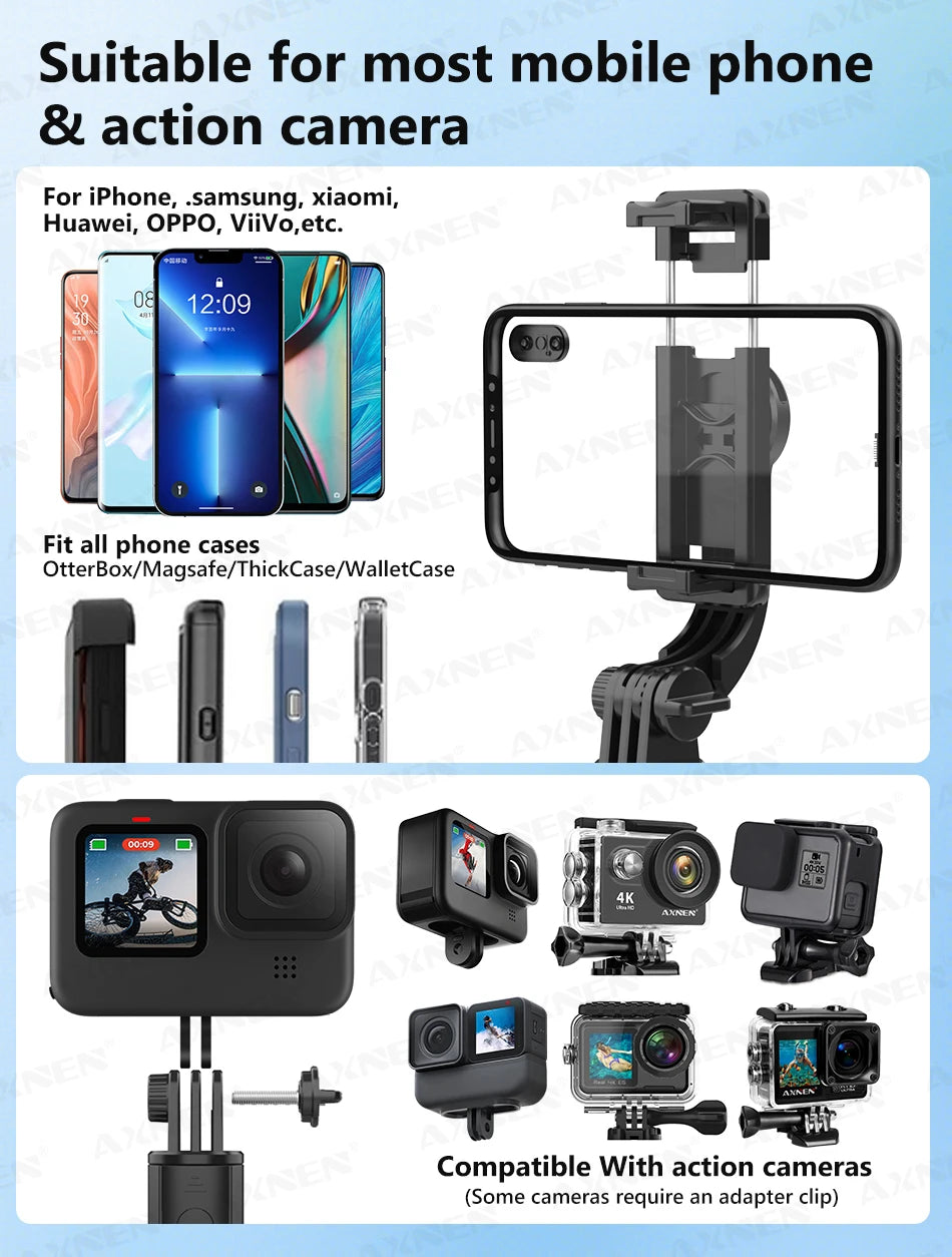 L21 Phone Selfie stick Tripod with Wireless Bluetooth LED Fill Light with Remote Shutter for Android IOS Cellphone
