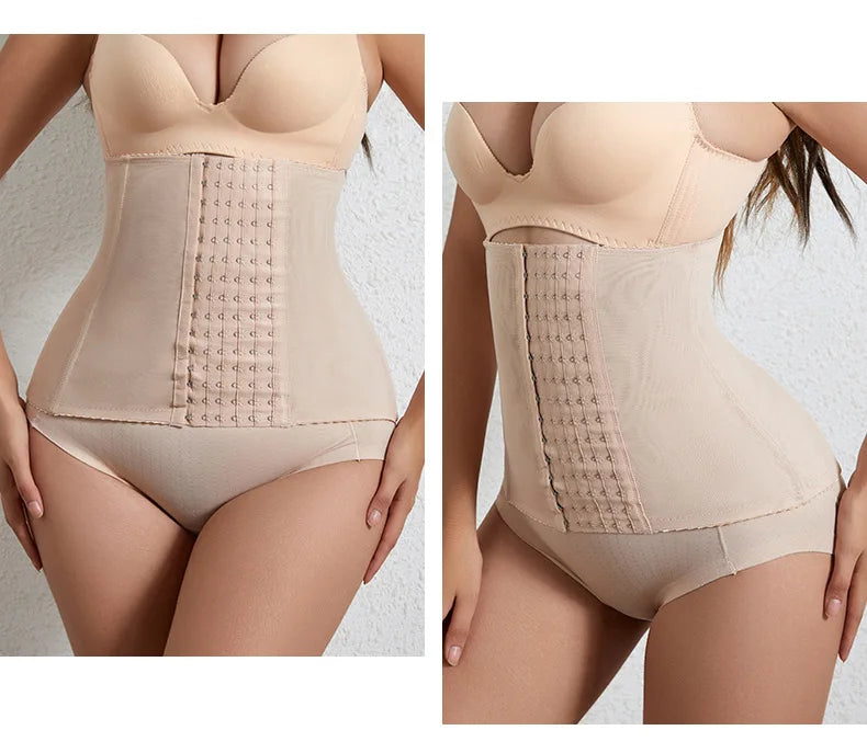Shapewear For Women Tummy Control Fajas Body Shaper Zipper Belt Waist Trainer Bandage