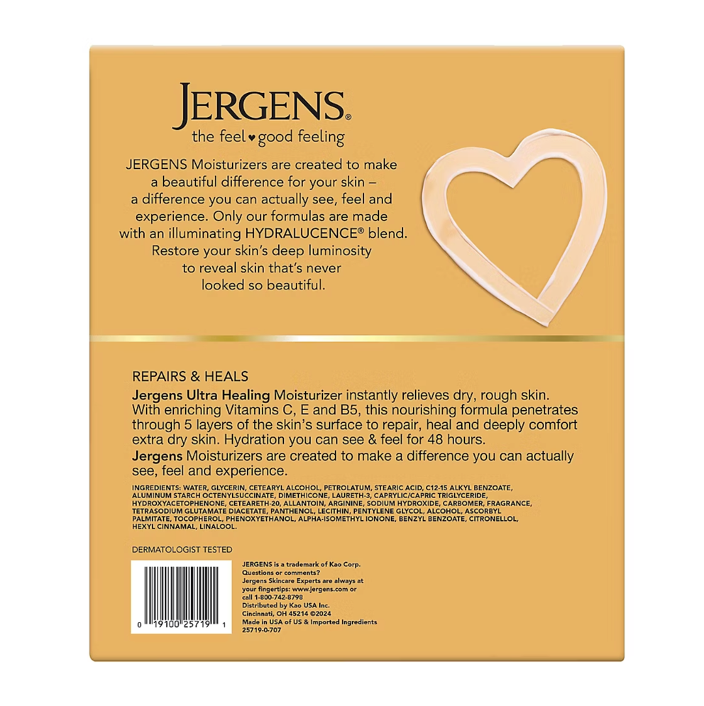 Jergens Ultra Healing Lotion with Bonus Bottle, 3 ct.