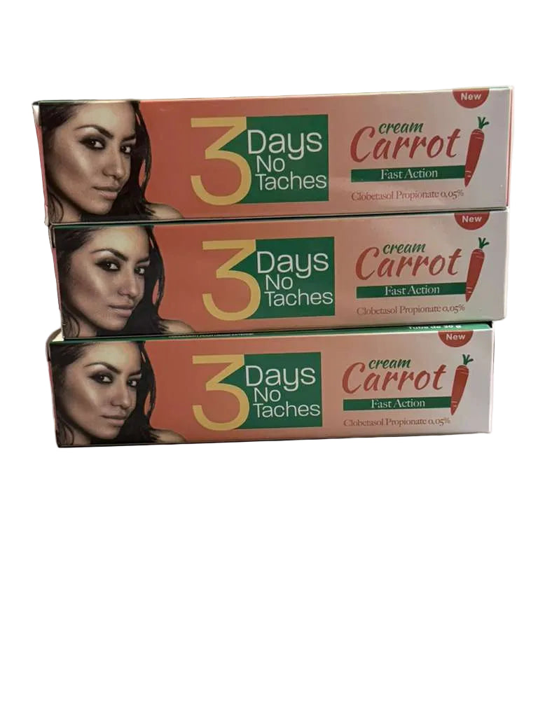 3 Days no Taches Cream Carrot pack of 3