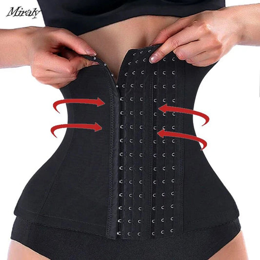 Shapewear For Women Tummy Control Fajas  Body Shaper Zipper Belt Waist Trainer Bandage