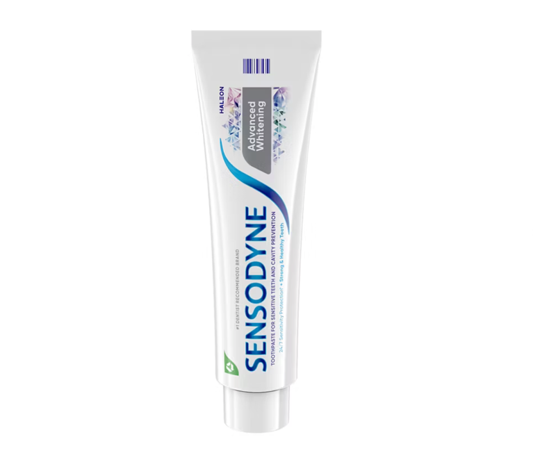 Sensodyne Advanced Whitening Toothpaste, For Sensitive Teeth and Cavity Protection, 2 pk./6.5 oz.