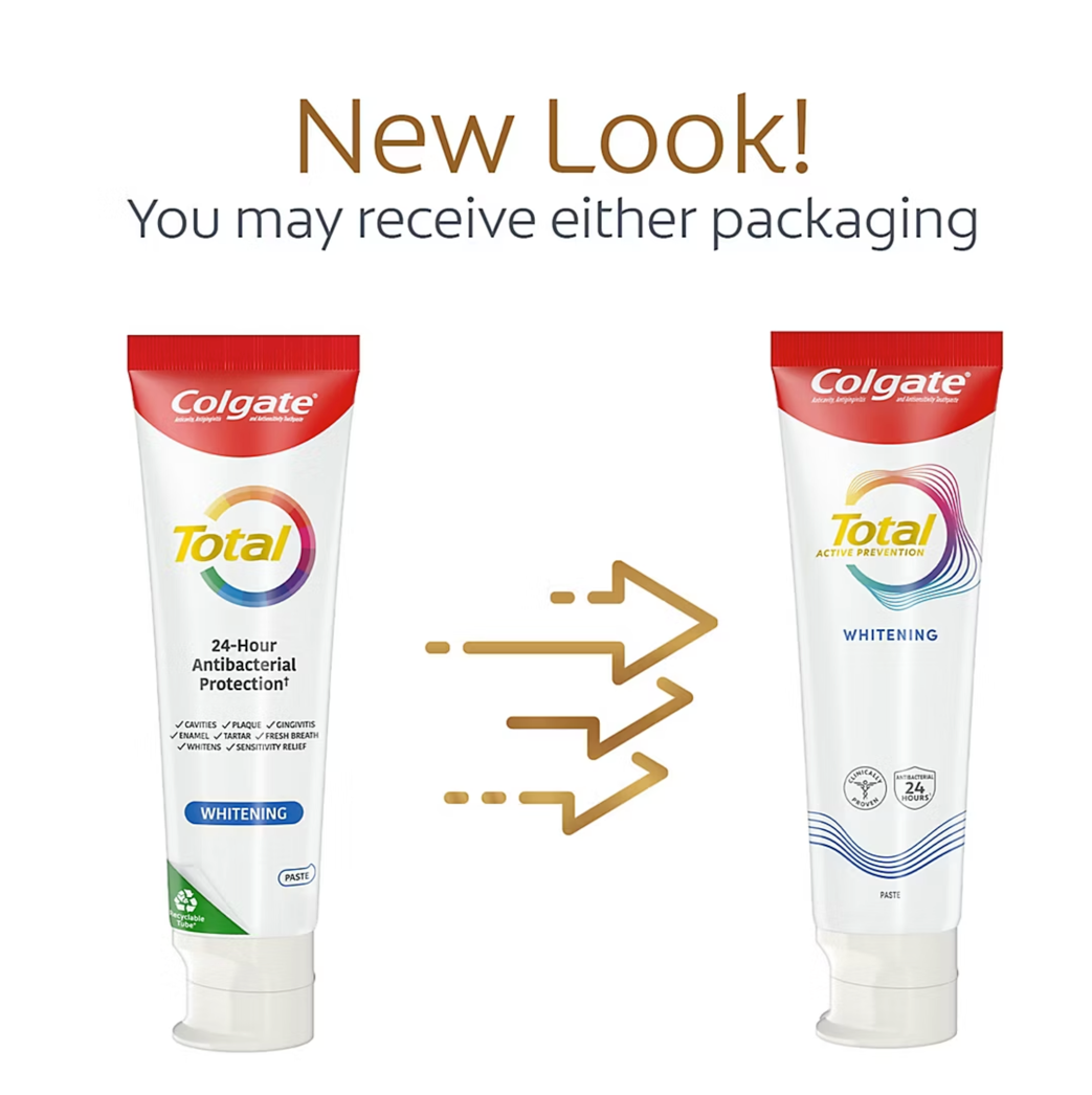 Colgate Total Active Prevention Whitening Toothpaste - Mint, 6.0 oz.