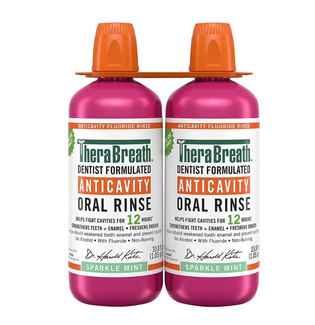 TheraBreath Anticavity Fluoride Mouthwash - Sparkle Mint, /1L