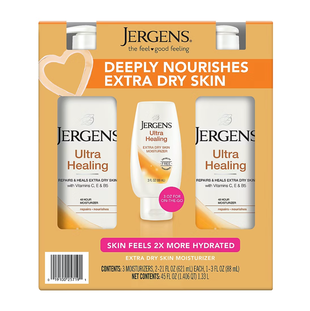 Jergens Ultra Healing Lotion with Bonus Bottle, 3 ct.