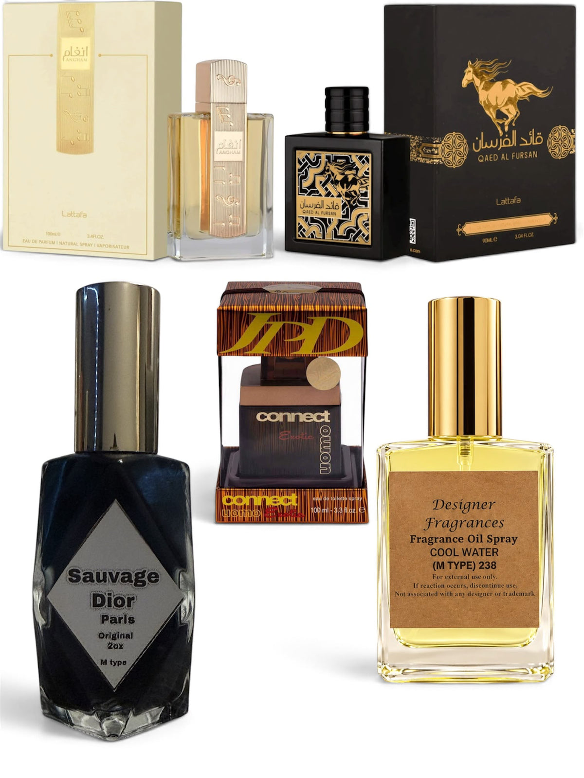 Pack of 5 perfumes