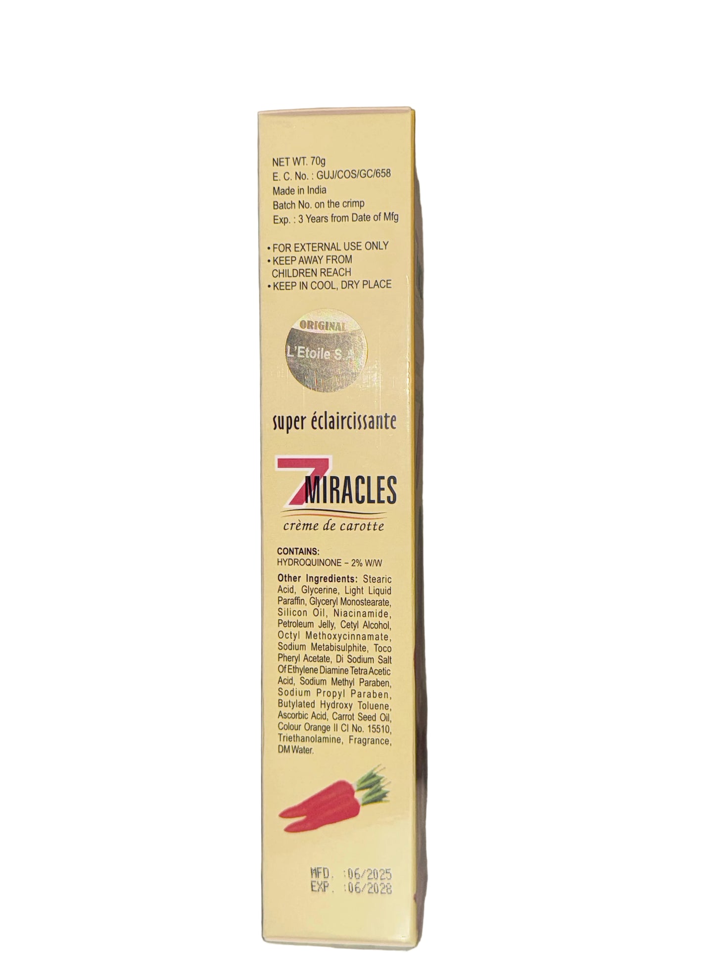7 Miracles Creme de Carotte