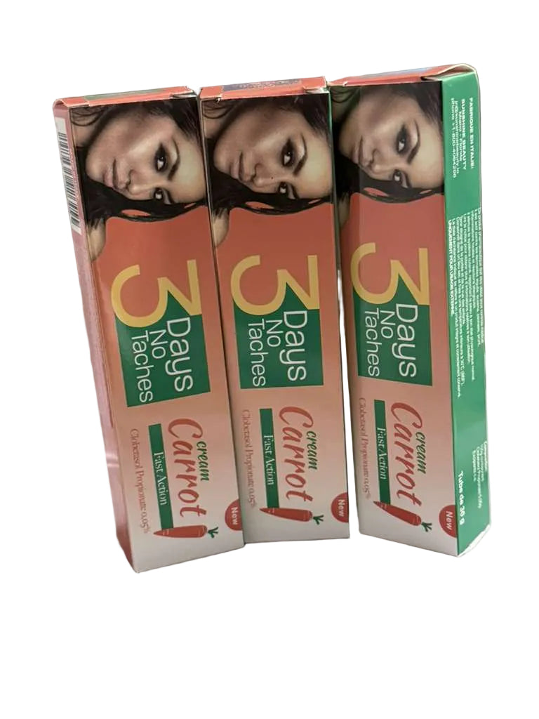 3 Days no Taches Cream Carrot pack of 3