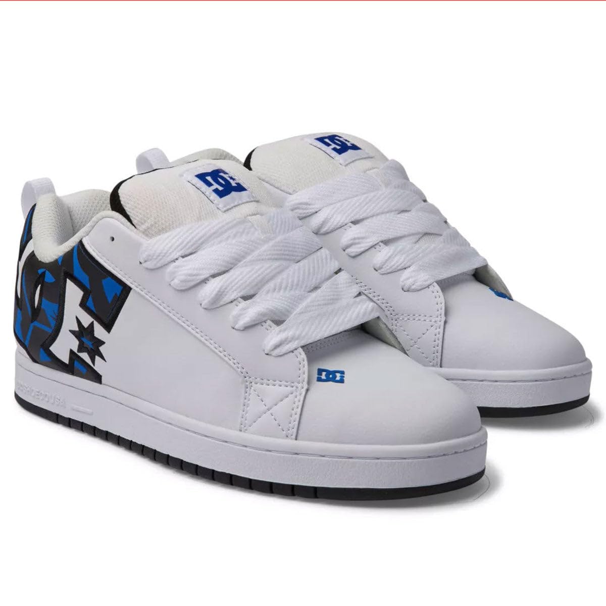 DC Court Graffik, White/Grey/Blue, 10.5