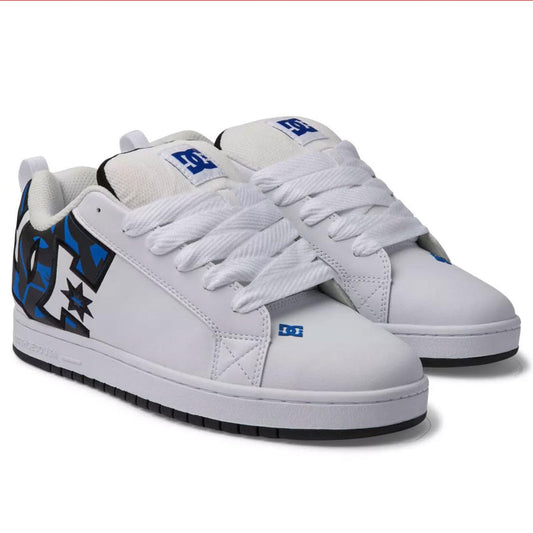 DC Court Graffik, White/Grey/Blue, 10.5